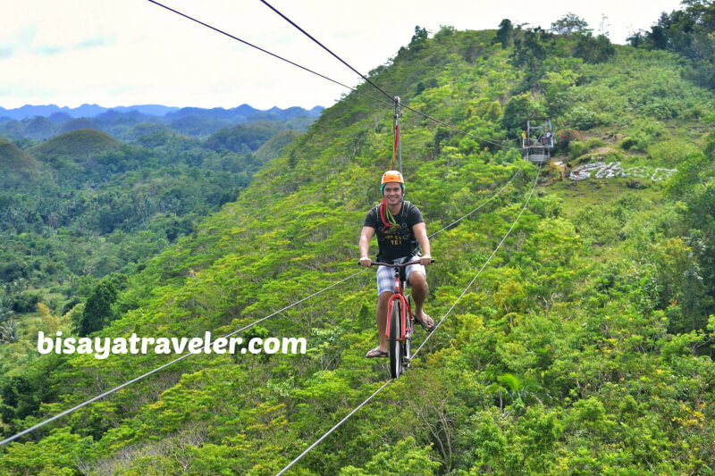 The Breathtaking Bike Zipline At The Chocolate Hills Adventure Park