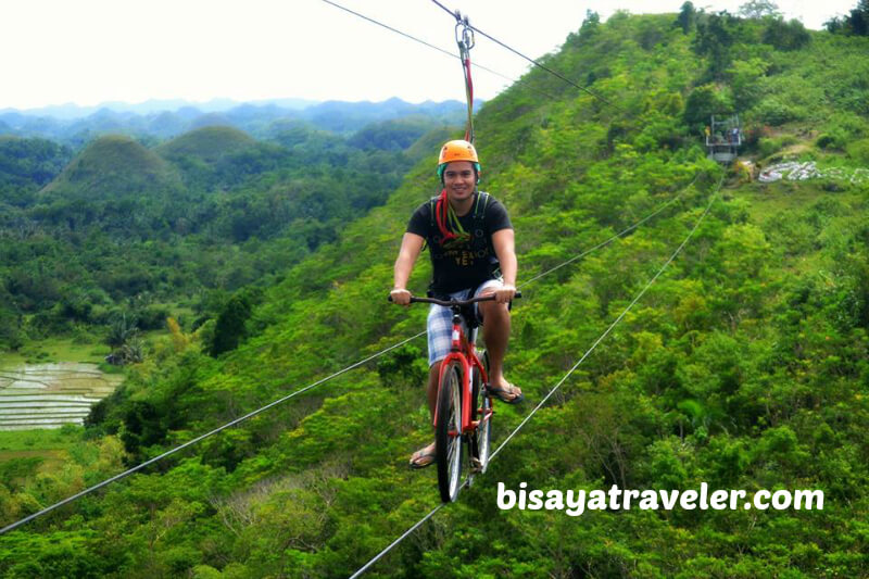 The Breathtaking Bike Zipline At The Chocolate Hills Adventure Park