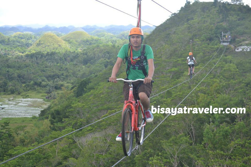 The Breathtaking Bike Zipline At The Chocolate Hills Adventure Park
