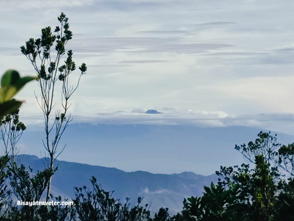 A view of Mount Apo from Mount Matutum